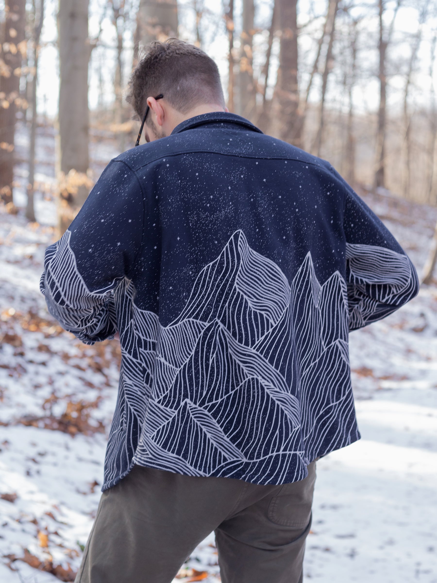 Alpine Etching Fleece Overshirt