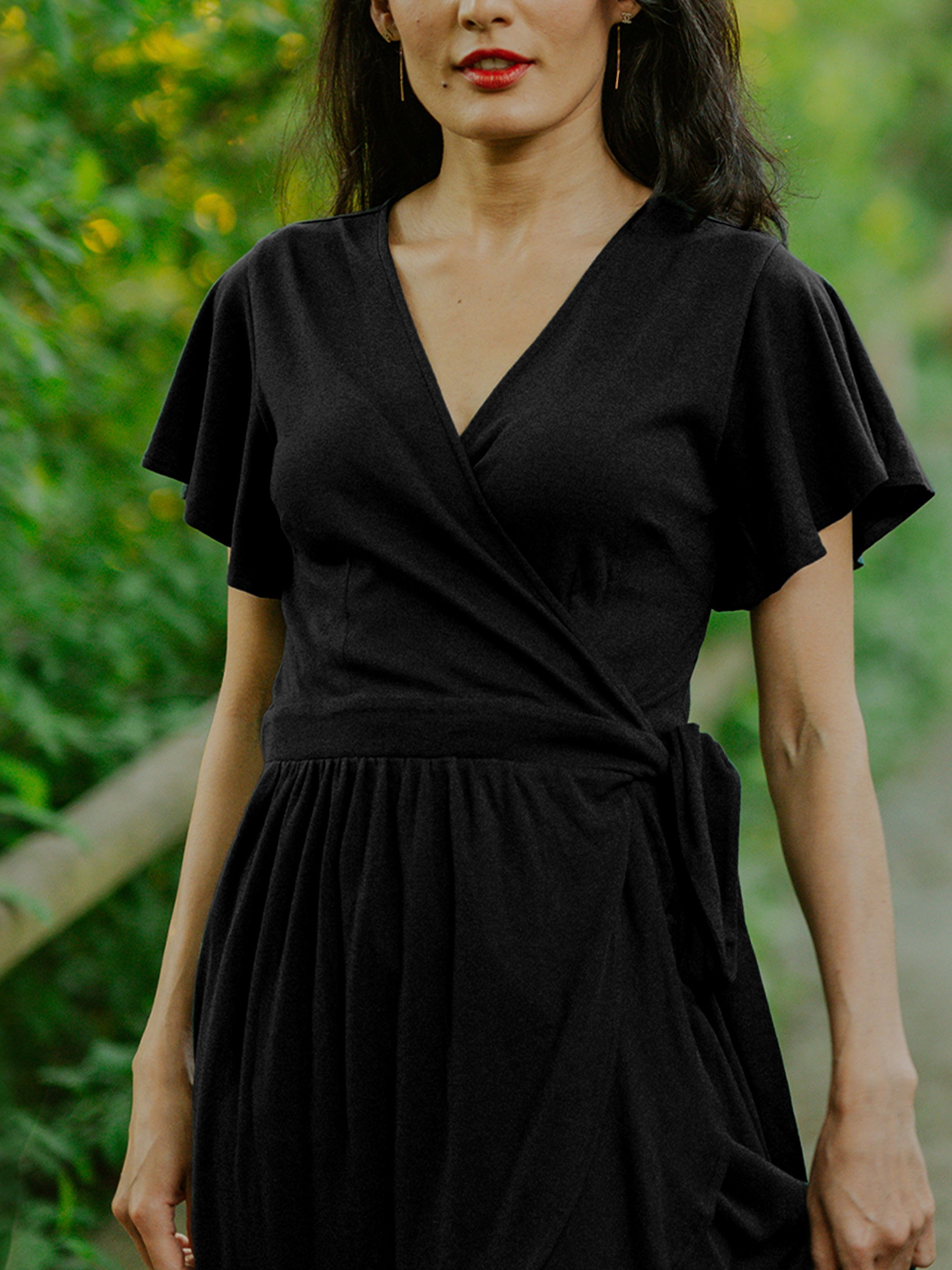 Ruffle Wrap Dress | Eclipse