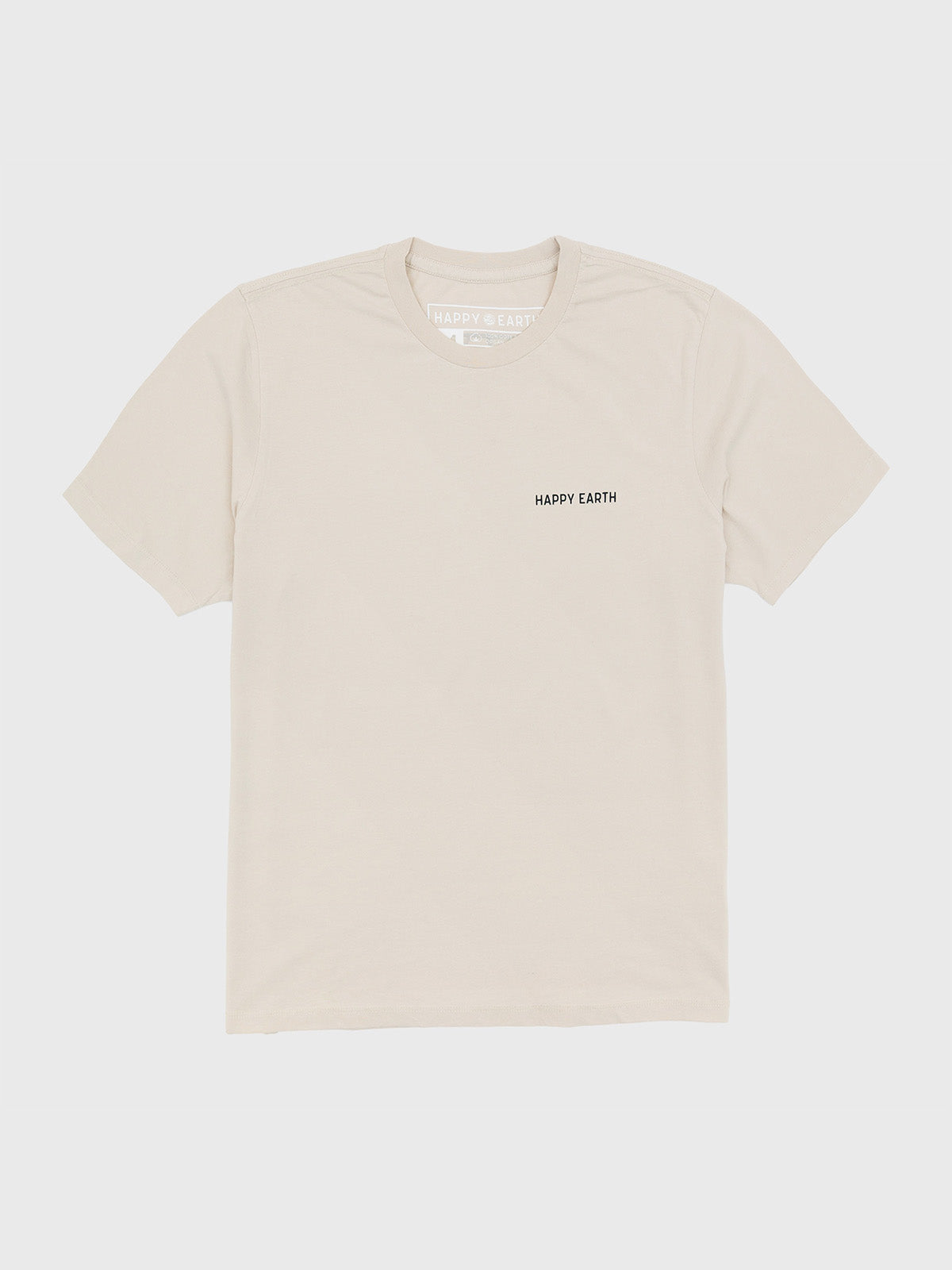 All-gender Heat Waves Organic Cotton T-Shirt - Beige