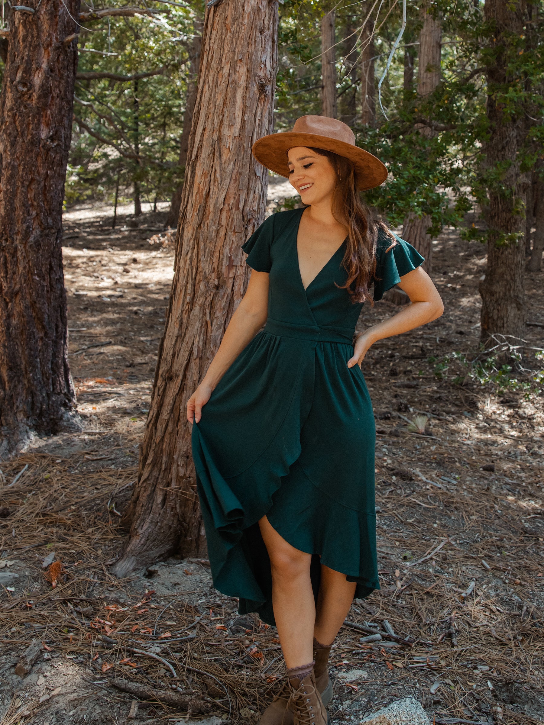 Ruffle Wrap Dress | Monstera