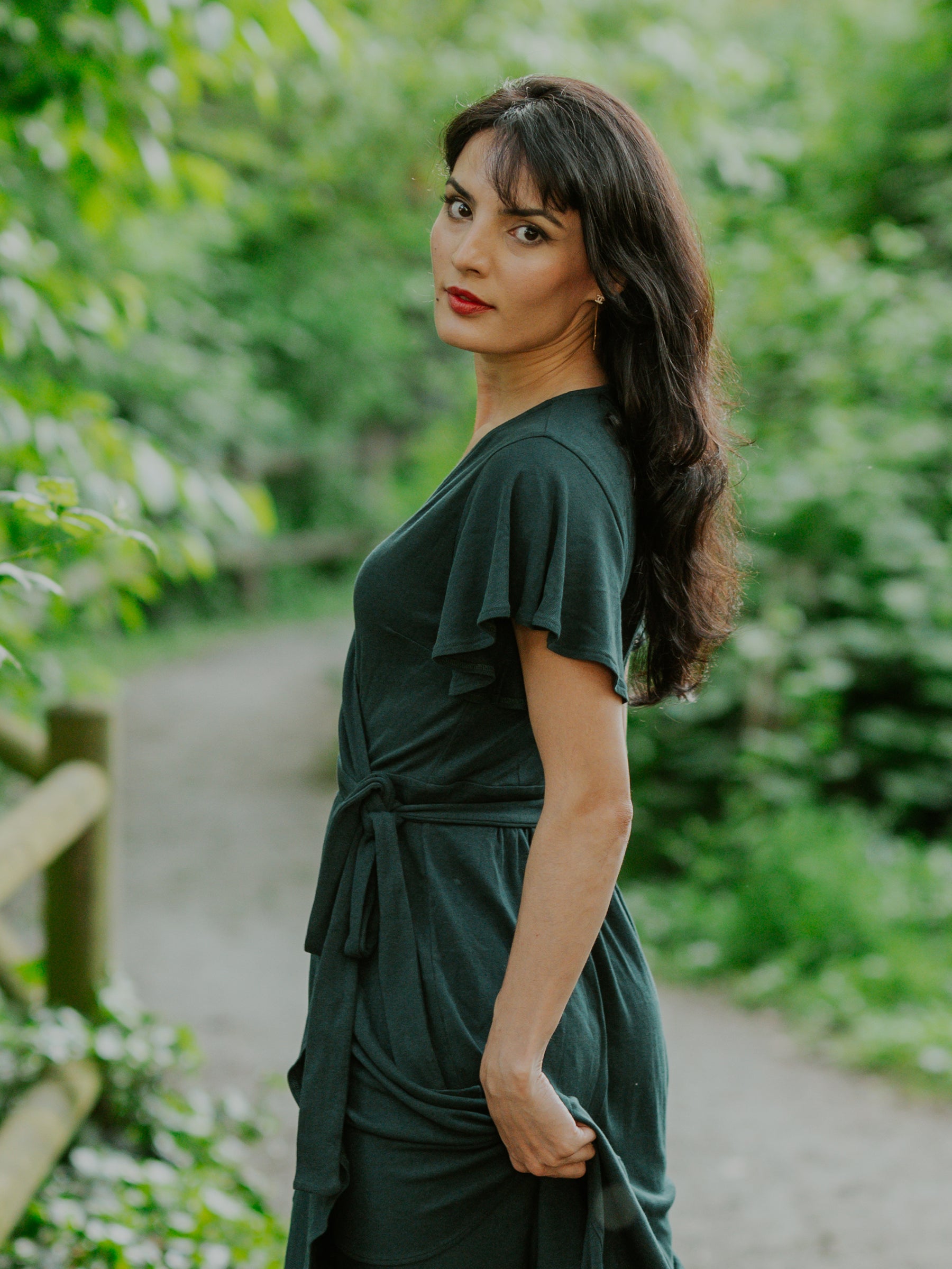 Ruffle Wrap Dress | Monstera