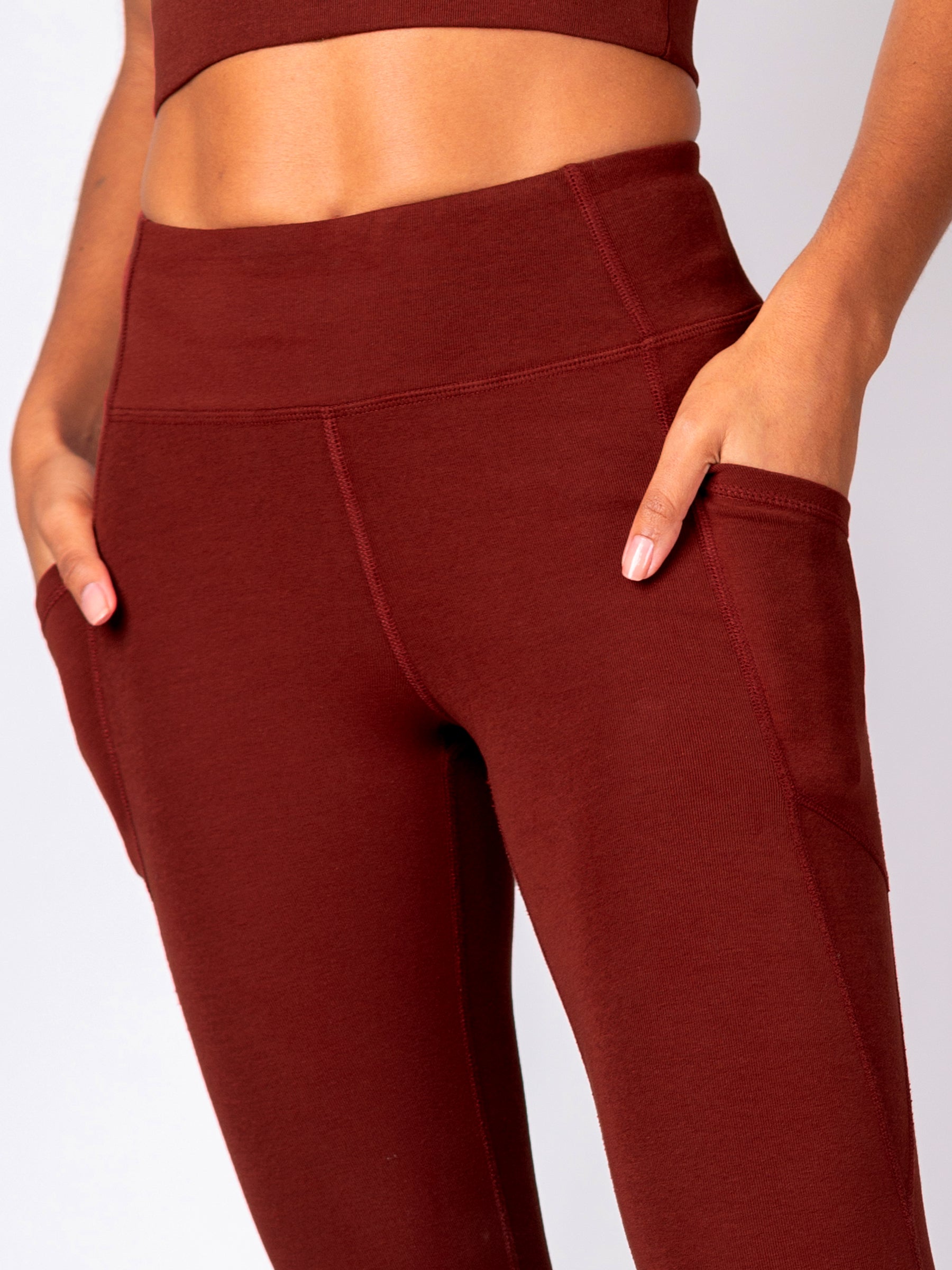 PlantTec™ Crop/Petite Leggings | Redwood