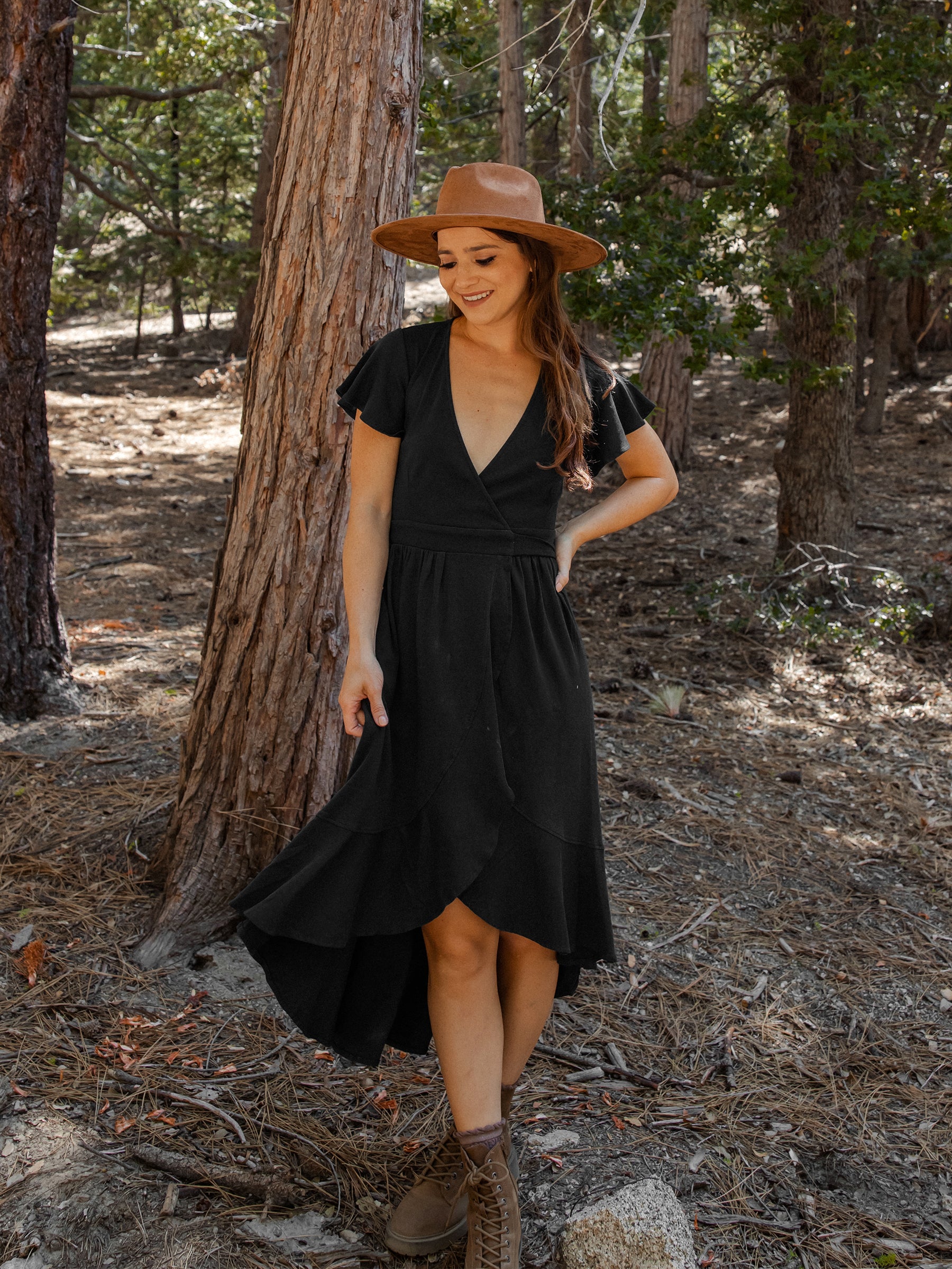 Ruffle Wrap Dress | Eclipse