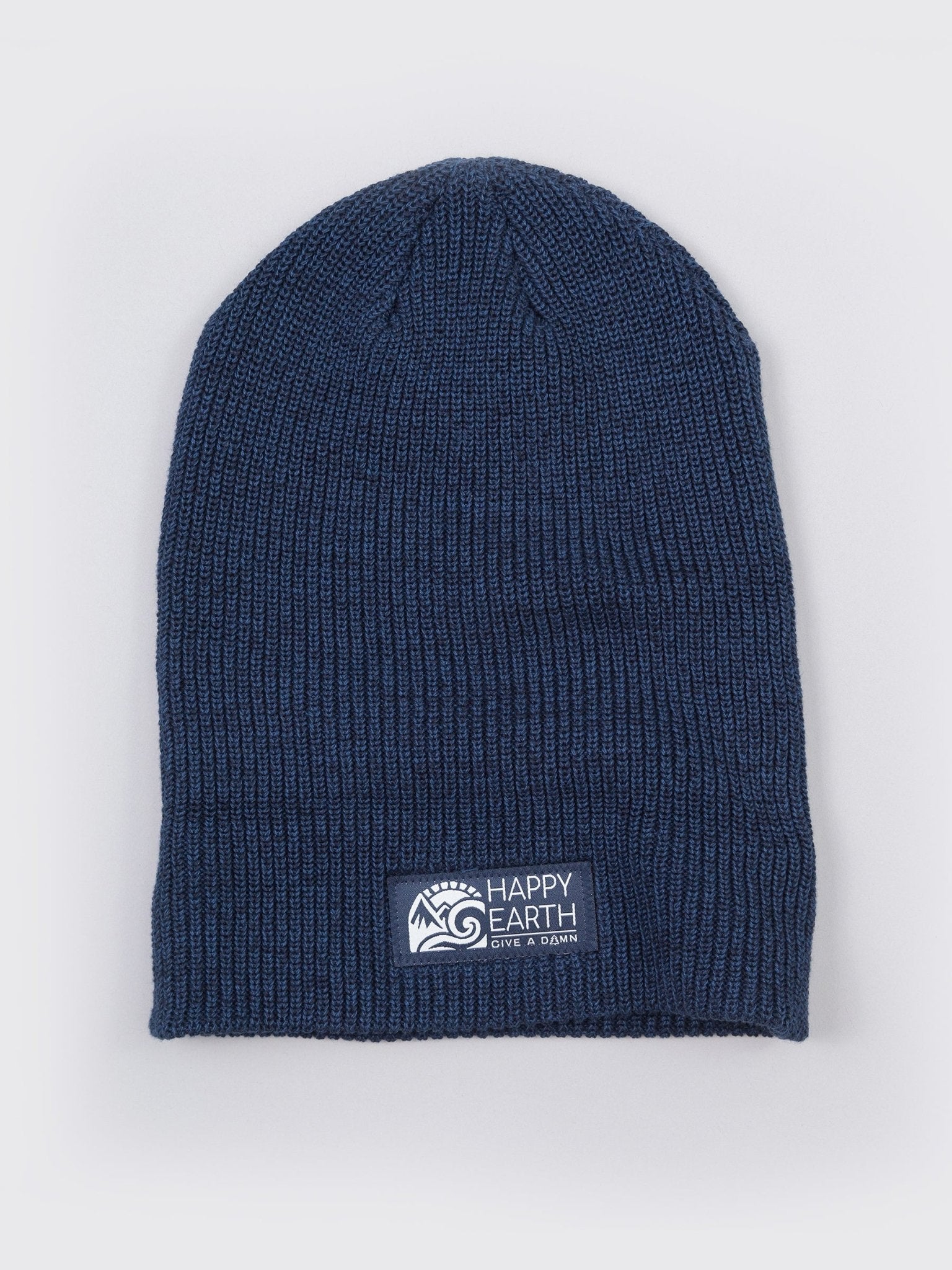 MERRY GARDEN Be Happy Big Logo Blue Beanie selling Hat